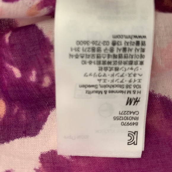 H&M purple tie-dye print scarf - Picture 5 of 6